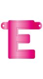 Banner letter E magenta