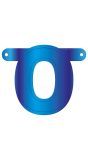 Banner letter O blauw