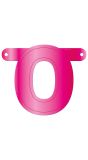 Banner letter O magenta