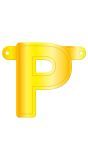 Banner letter P geel