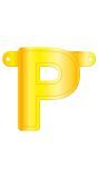 Banner letter P geel