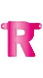 Banner letter R magenta