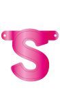 Banner letter S magenta