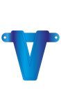 Banner letter V blauw