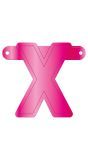 Banner letter X magenta