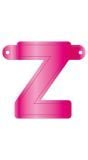 Banner letter Z magenta