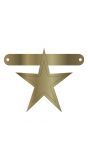 Banner star metallic goud