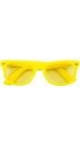 Basic feest bril neon geel