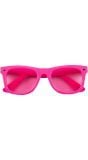 Basic feest bril neon roze