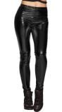 Basic legging zwart glimmend