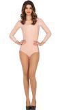 Beige Lange Mouwen Turnpakje Dames