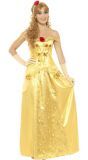 Belle en het Beest gouden jurk
