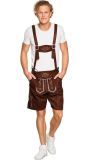 Bierfeest lederhosen bruin kort