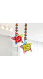Birthday Blocks 19 jaar ster spiraal decoratie