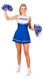 Blauw cheerleader jurkje