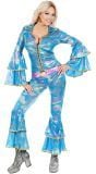 Blauw disco-outfit dames