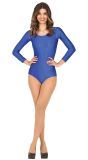 Blauw Lange Mouwen Turnpakje Dames