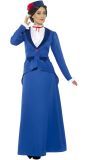 Blauw Mary Poppins kostuum