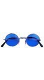 Blauwe 70s bril