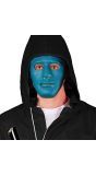 Blauwe anonymous masker
