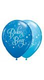 Blauwe baby boy ballonnen 25 stuks