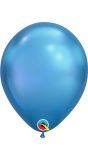 Blauwe chroom ballonnen 100 stuks