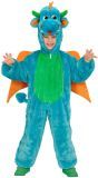 Blauwe draak onesie kind