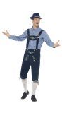 Blauwe lederhosen carnaval