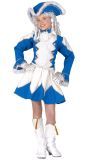 Blauwe majorette kleding kind