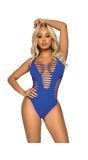 Blauwe sexy festival string bodysuit