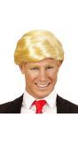 Blonde president pruik