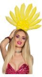 Braziliaanse tiara samba neon geel