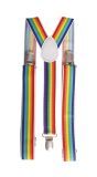 Bretels regenboogkleur clown