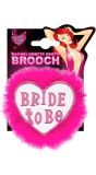 Bride-to-be broche wit