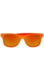 Bril neon oranje glow in the dark