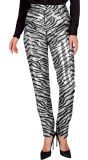 Broek zebraprint pailletten vrouwen