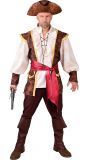 Bruin heren outfit piraat