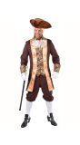 Bruin markiezen outfit mannen