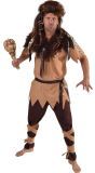 Bruin neanderthaler kostuum man
