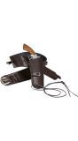 Bruine cowboy riem met holster