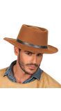Bruine Gaucho Cowboy hoed