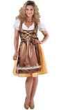 Bruine oktoberfest jurk vrouwen