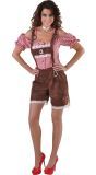 Bruine tiroler broek vrouw