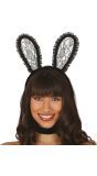 Bunny haarband zwart