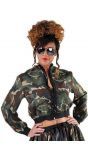 Camouflage leger jas dames