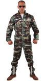 Camouflage overall gevechts piloot heren