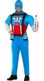 Captain Vodka superheld outfit heren