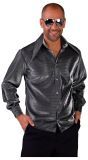 Carnavals blouse heren zilver