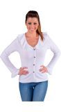 Carnavals blouse wit vrouwen
