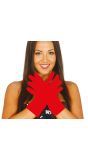 Carnavalshandschoenen rood